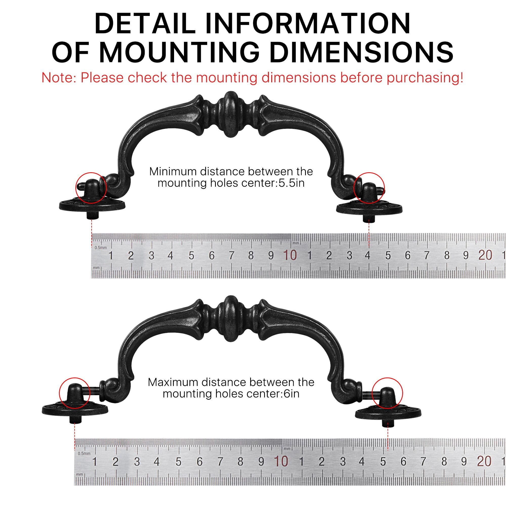 Supkiir 6.7-inch total length drawer pull for kitchen cabinets.