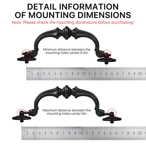 Supkiir 6.7-inch total length drawer pull for kitchen cabinets.