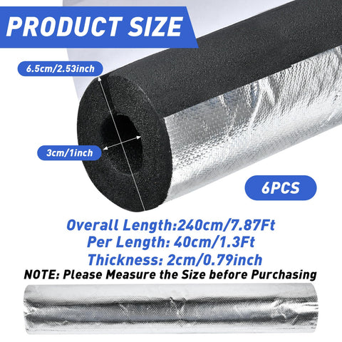 Supkiir aluminum foil wrap provides a durable outer layer that reflects heat.