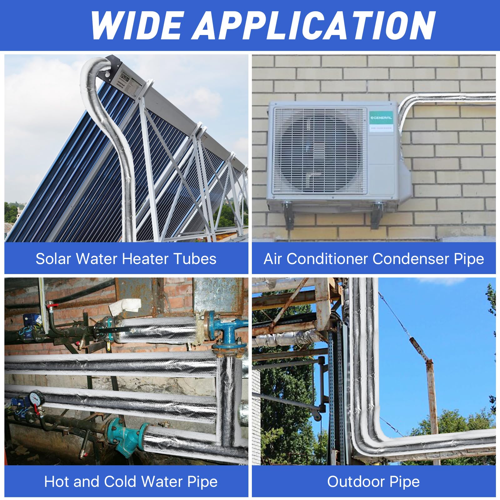 Supkiir installation wrap shows easy wrap around copper or PVC pipes.