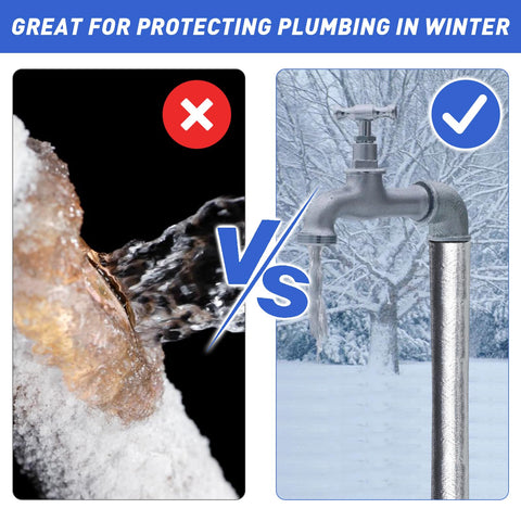 Supkiir neoprene core offers flexible, waterproof insulation for pipes.