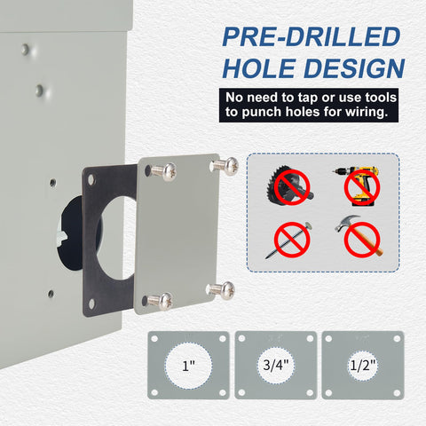 Suplevel easy-wire installation kit simplifies setup with knockouts