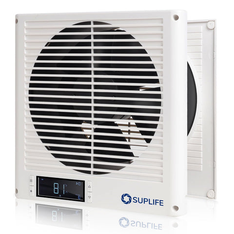 Suplife 8-inch room-to-room fan quietly moves air between two spaces