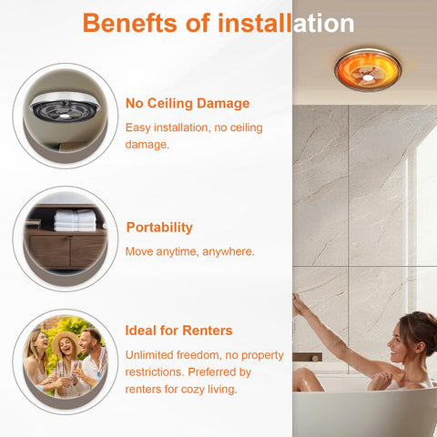 Suplife heater operating quietly to support a peaceful shower