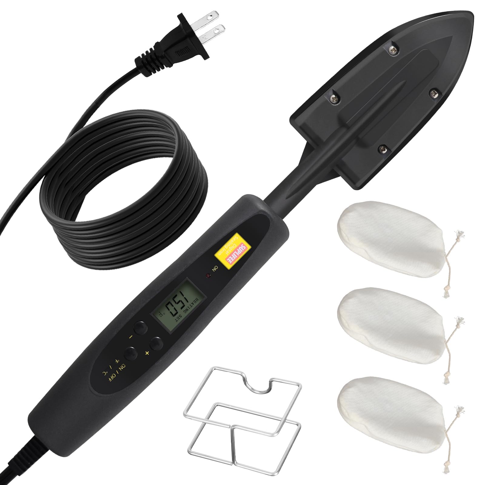 Suplife edge banding iron with digital LCD display for precise temperature control during edge work