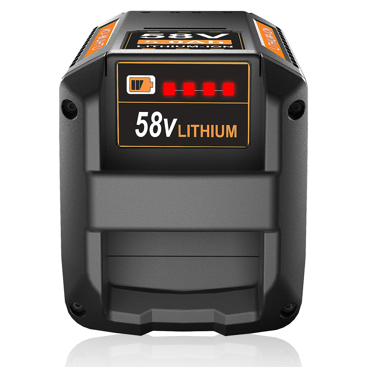 Supowill CBP58V50 battery front view with enhanced runtime for Echo tools