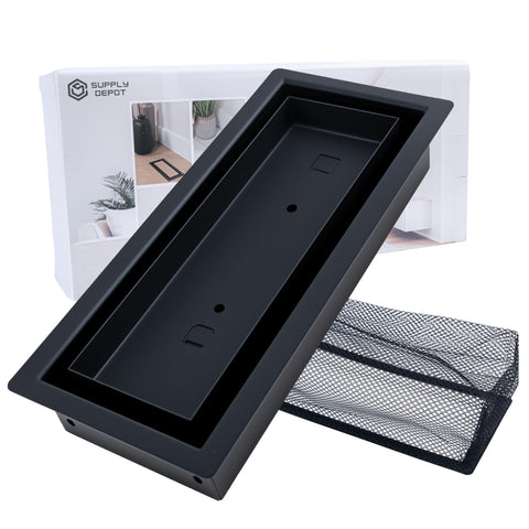 Supply Depot tool-free installation image illustrates quick three-second setup.