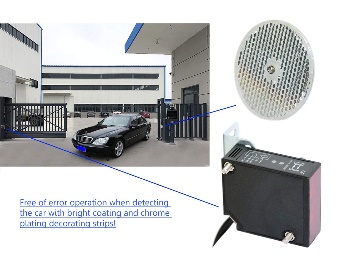 Supreform IP67 alignment LED guides precise sensor placement.