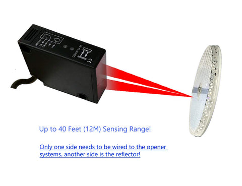 Supreform IP67 sensor lens close-up shows large lens for easy alignment.