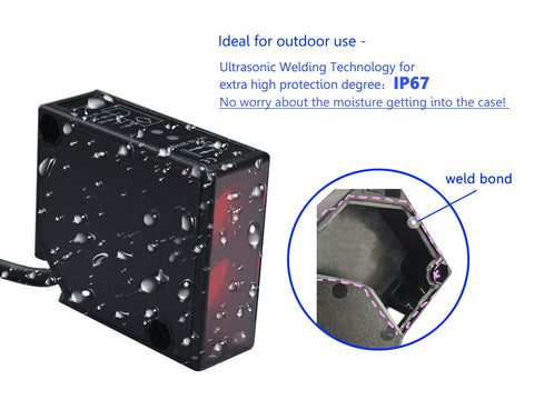 Supreform IP67 power LED indicates the unit is active during setup.