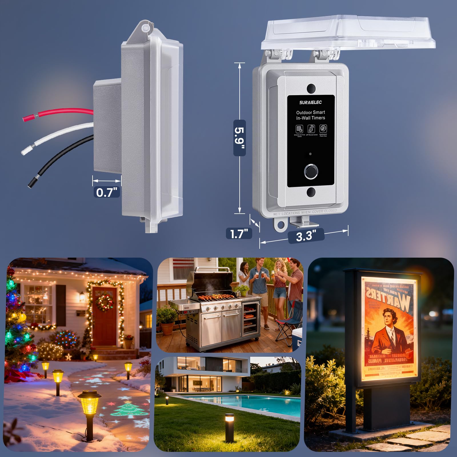SURAIELEC pool pump control suitable for heavy load