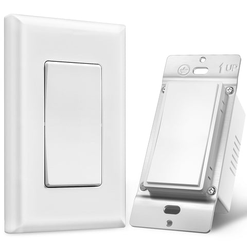 SURAIELEC 3-Way wireless switch front view shows no-wiring upgrade.