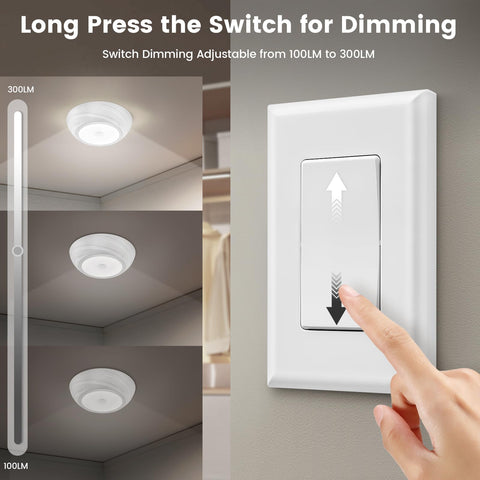 SURAIELEC battery ceiling light ideal for closet and pantry use.