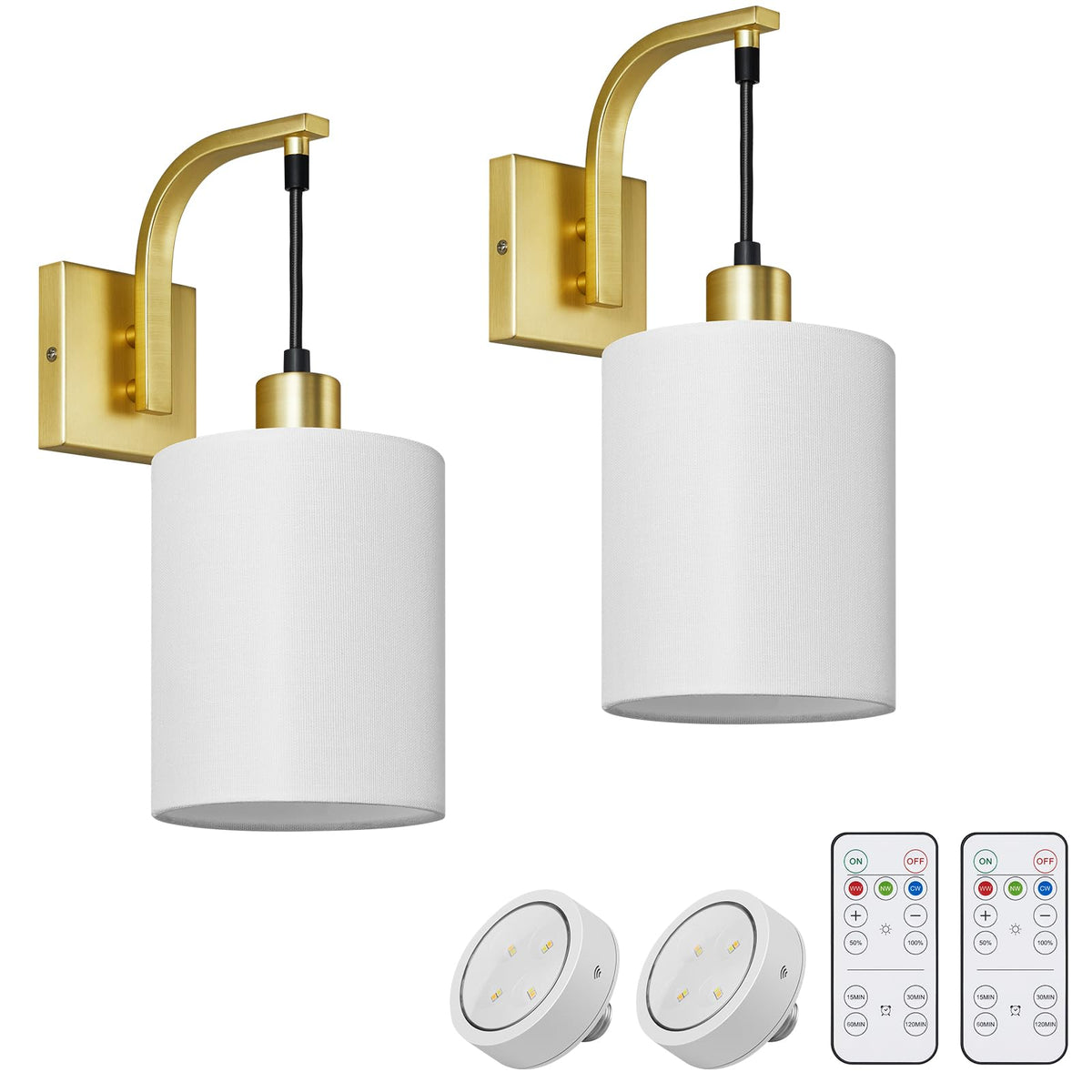SURAIELEC battery wall sconce set 2 elevates ambient lighting for any room.