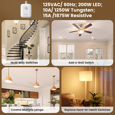 SURAIELEC expandable system supports multiple remotes for one or several lights.