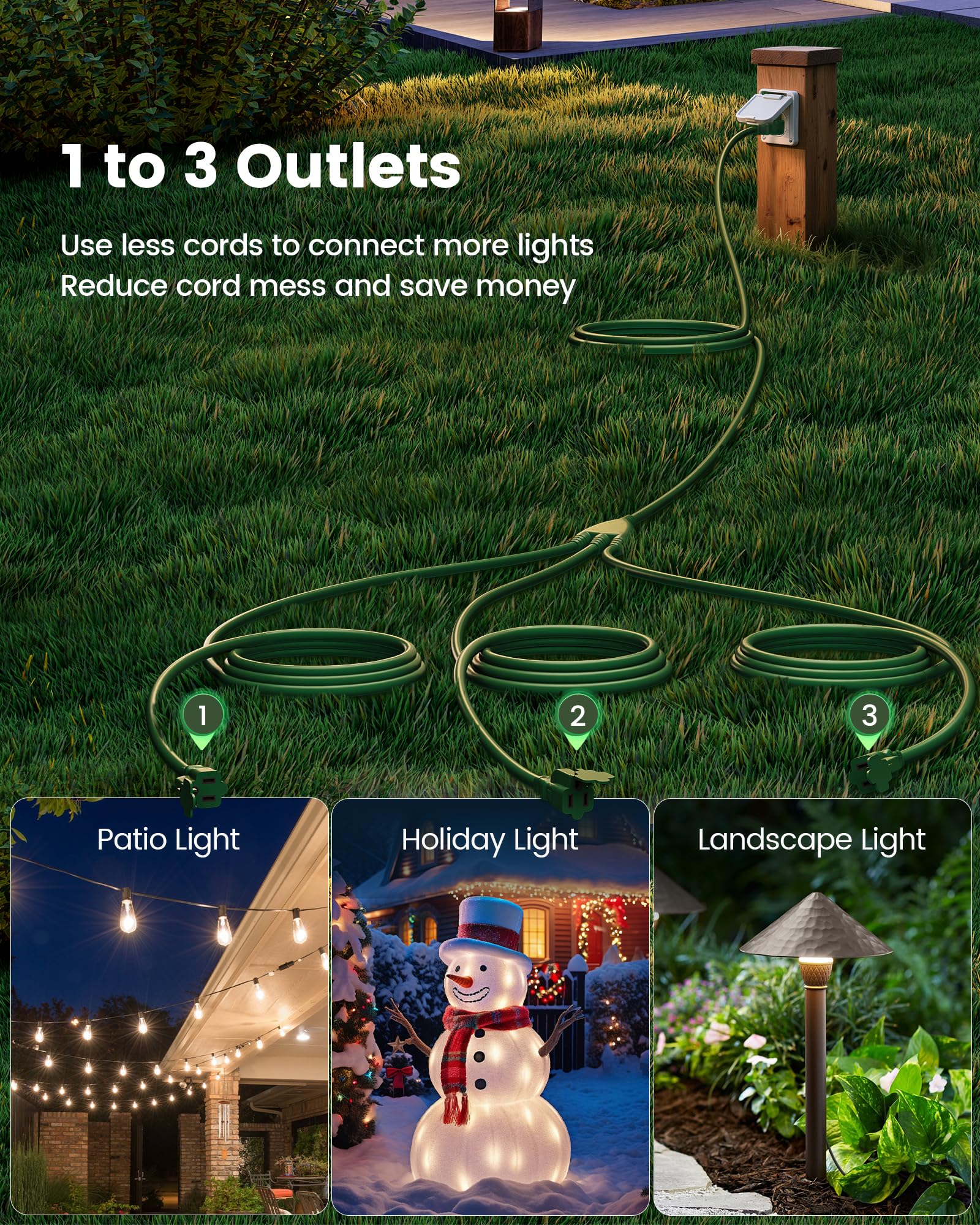 SURAIELEC 15 ft segment for precise reach across gardens and patios