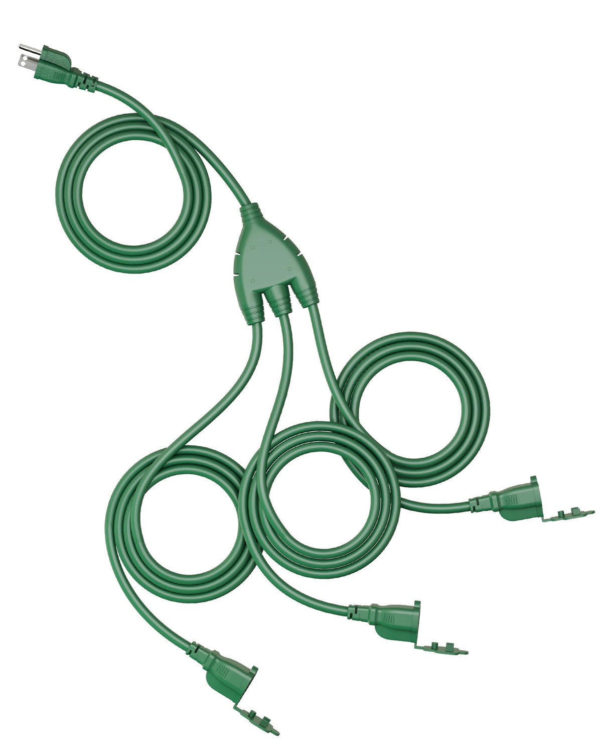 SURAIELEC outdoor extension cord with multiple outlets for powering large yard displays
