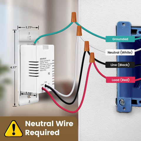 SURAIELEC remote switch on wall bracket highlights portable control for seniors.