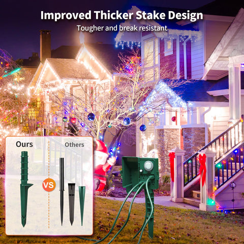 SURAIELEC six-foot extension cord for flexible outdoor setup