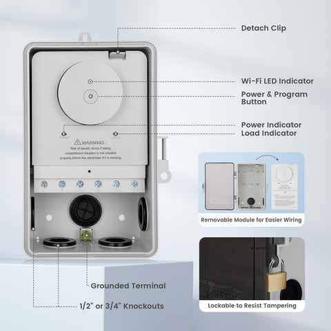 SURAIELEC wifi pool timer settings allow customizable schedules