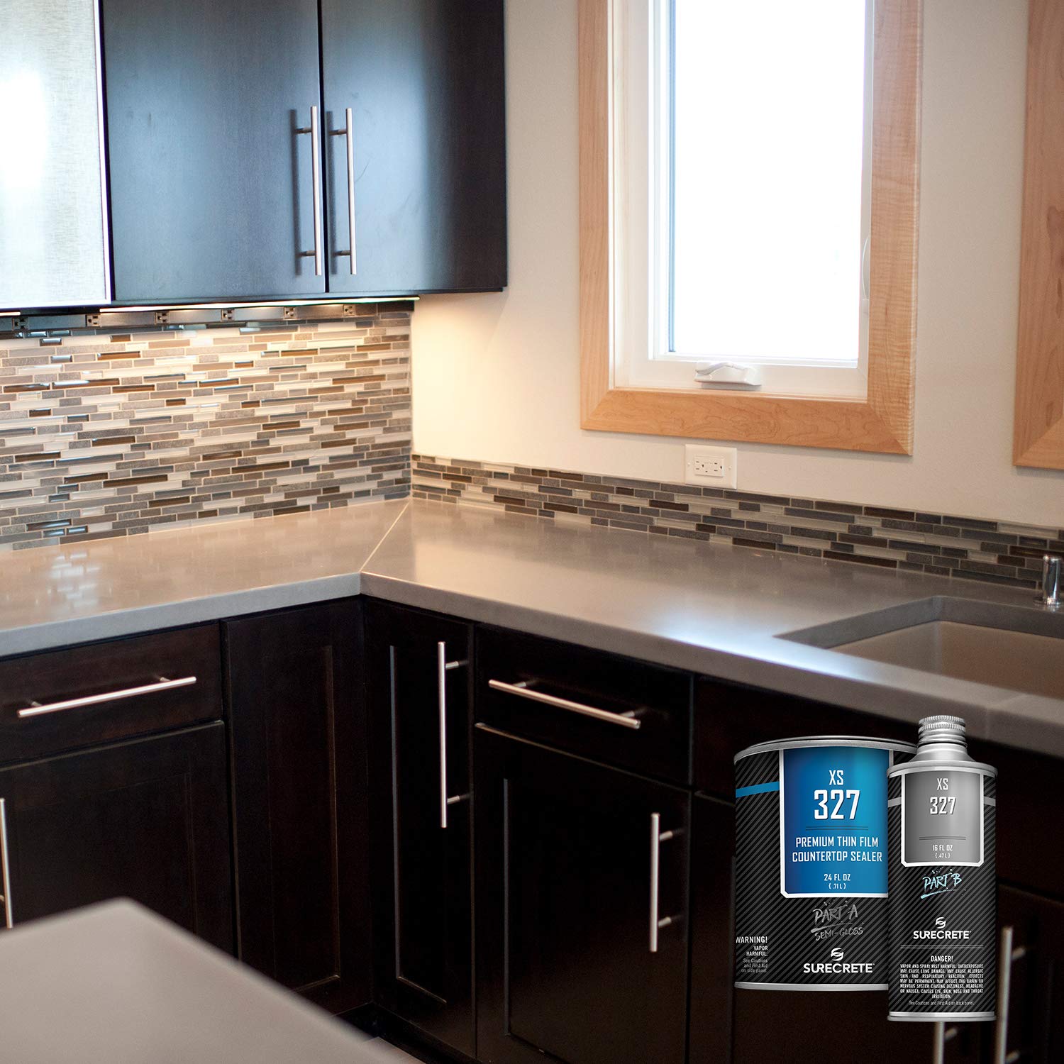 SureCrete XS327 delivers heat resistance up to 300°F on countertops