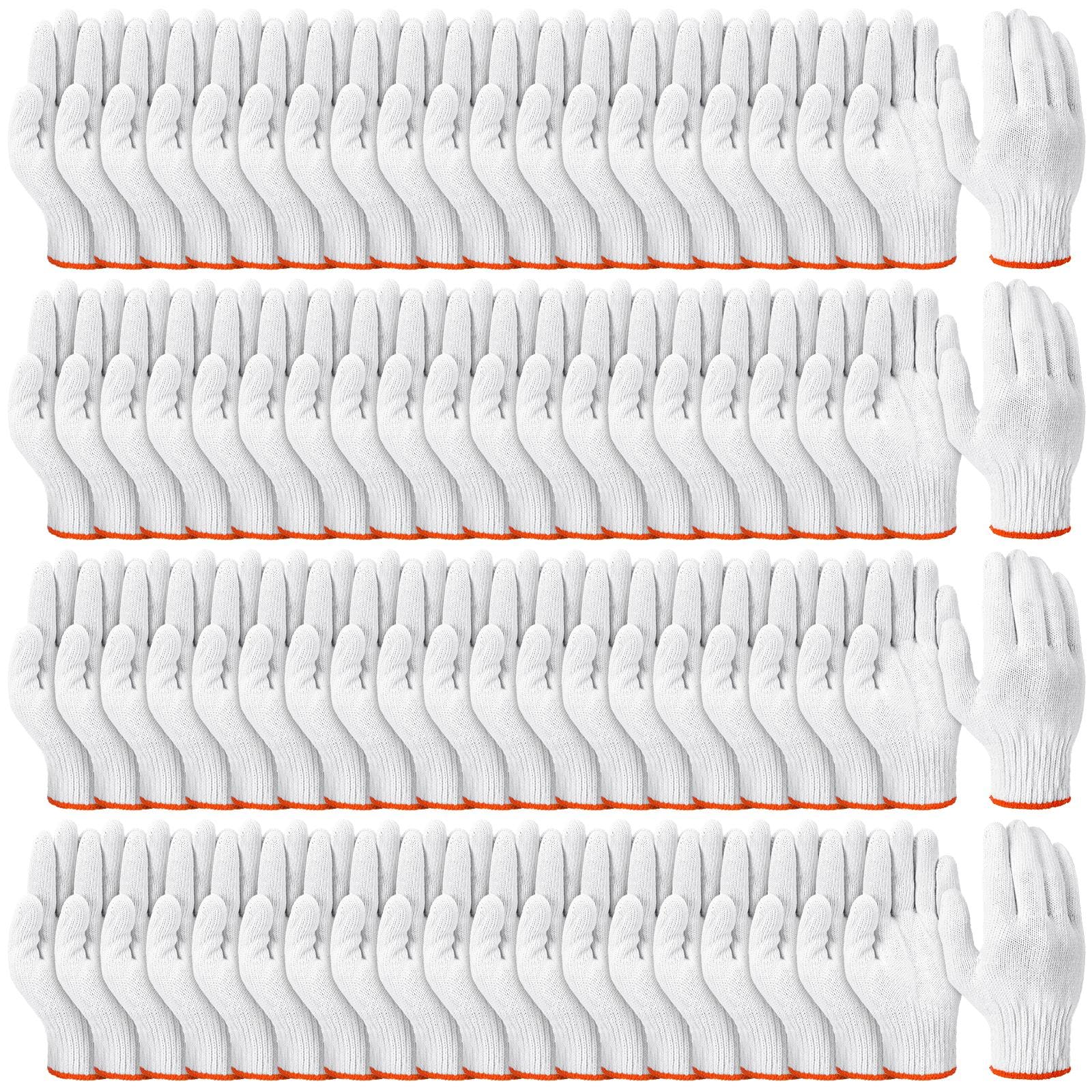 Sureio 200-pair cotton glove liners boxed for heavy-duty use