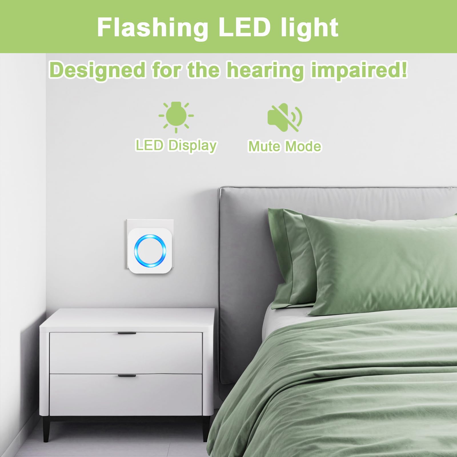 SURFOU doorbell LED indicator aids visibility in busy spaces