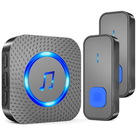 SURFOU wireless doorbell receiver shown for reliable whole-home coverage up to 1300 feet.