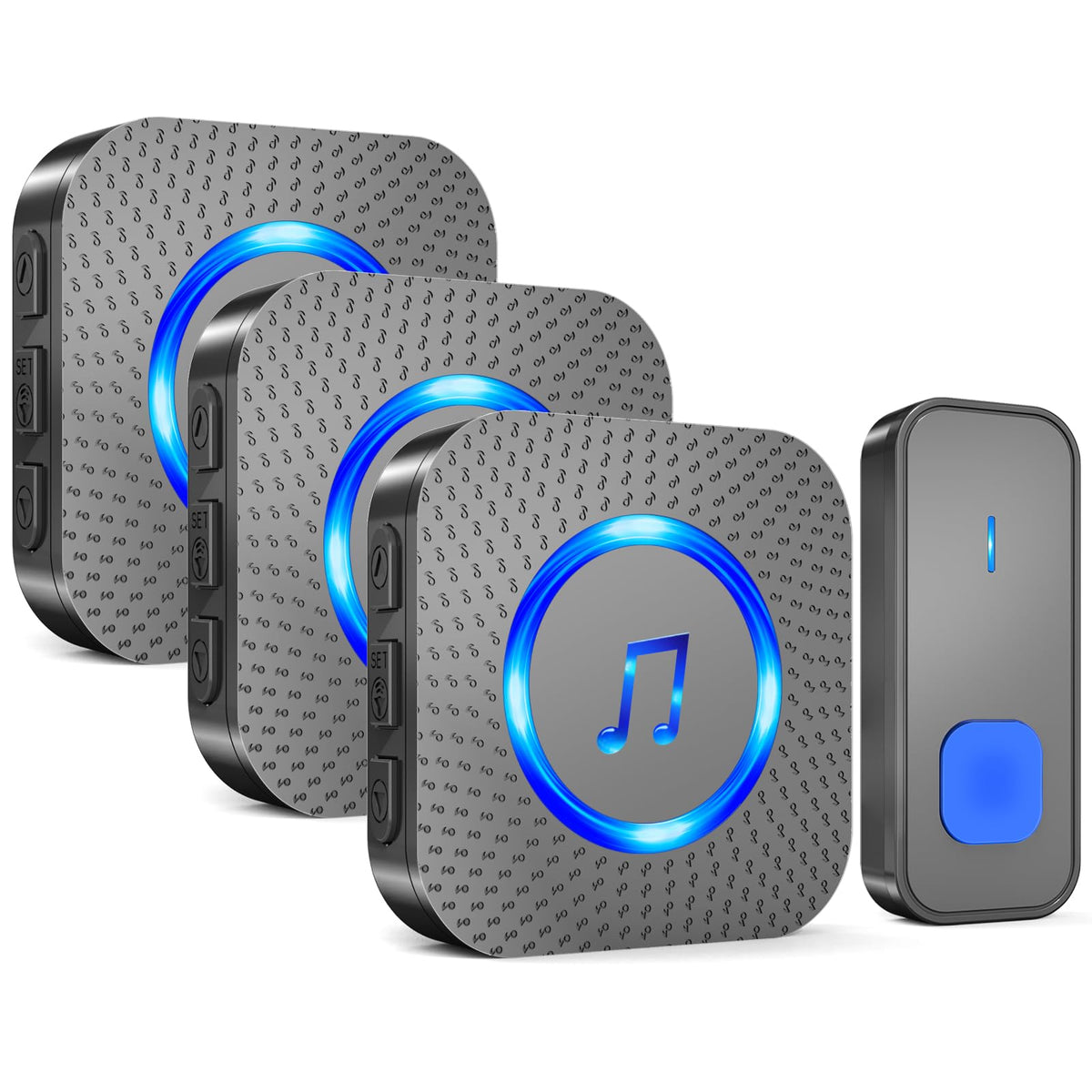 SurFou wireless doorbell receiver set for wide-range coverage across your home.