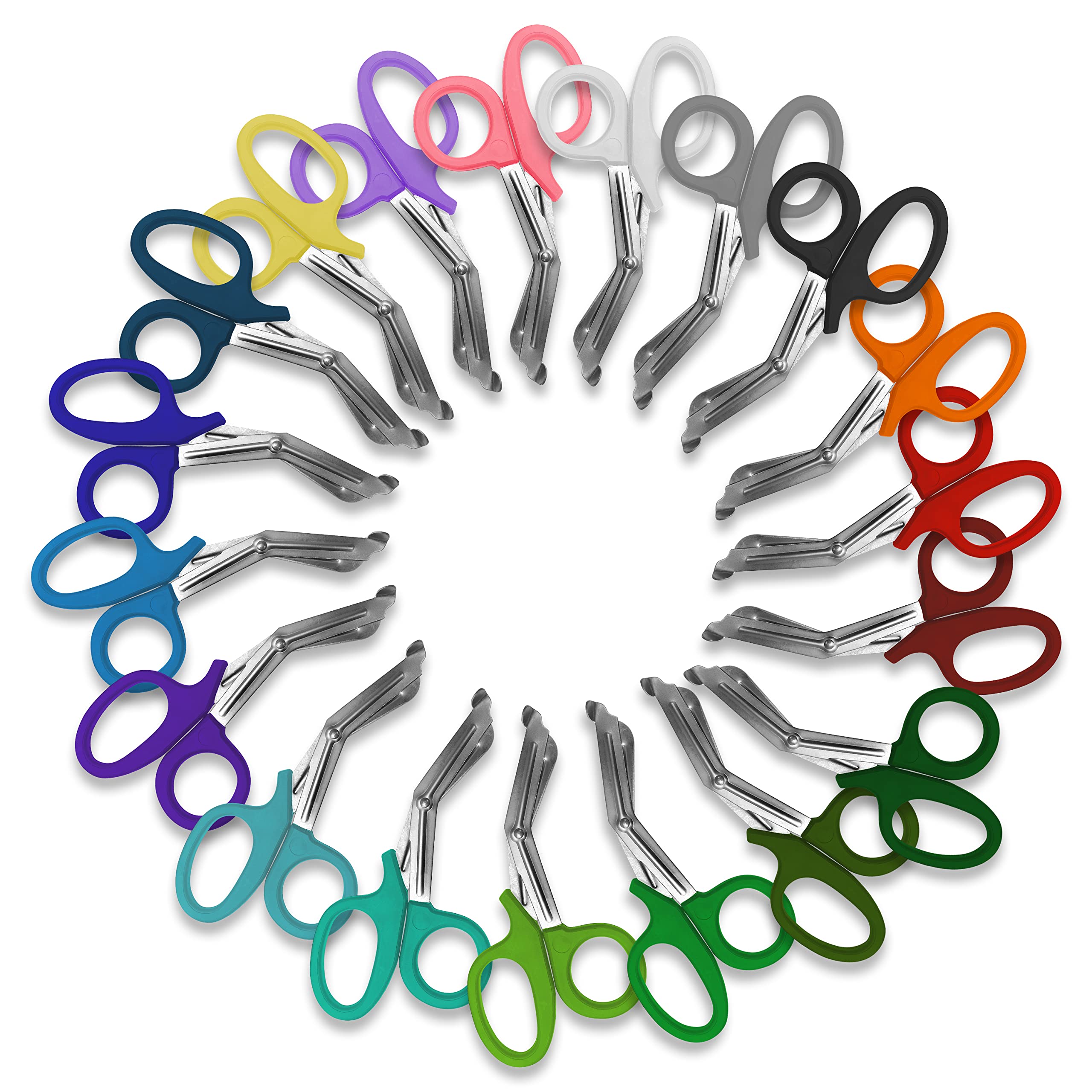 SURGICAL ONLINE EMT trauma shears in rainbow colors for fast clothing access.