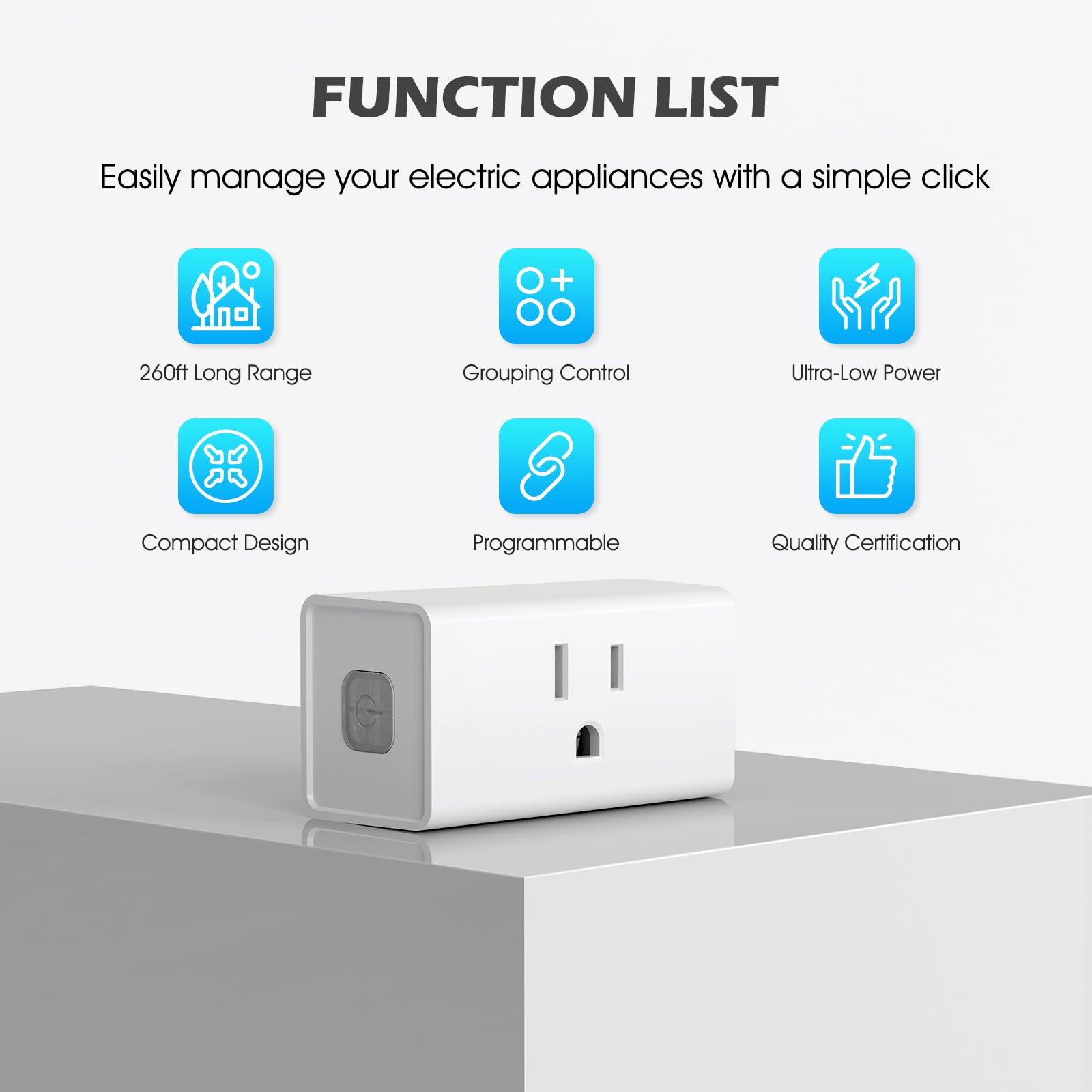 SURNICE individual outlet control demonstrating separate device management