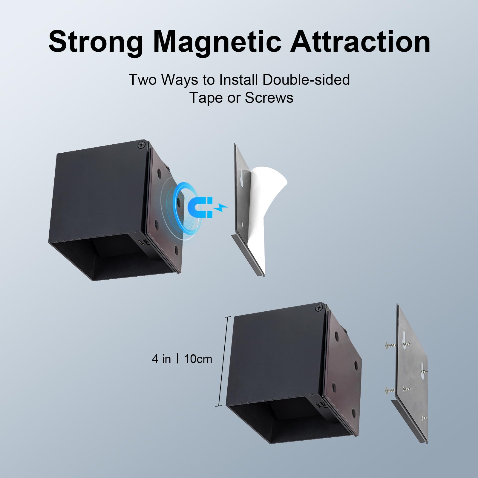 SURPALIG battery-powered wall sconce installed on wall for cordless convenience