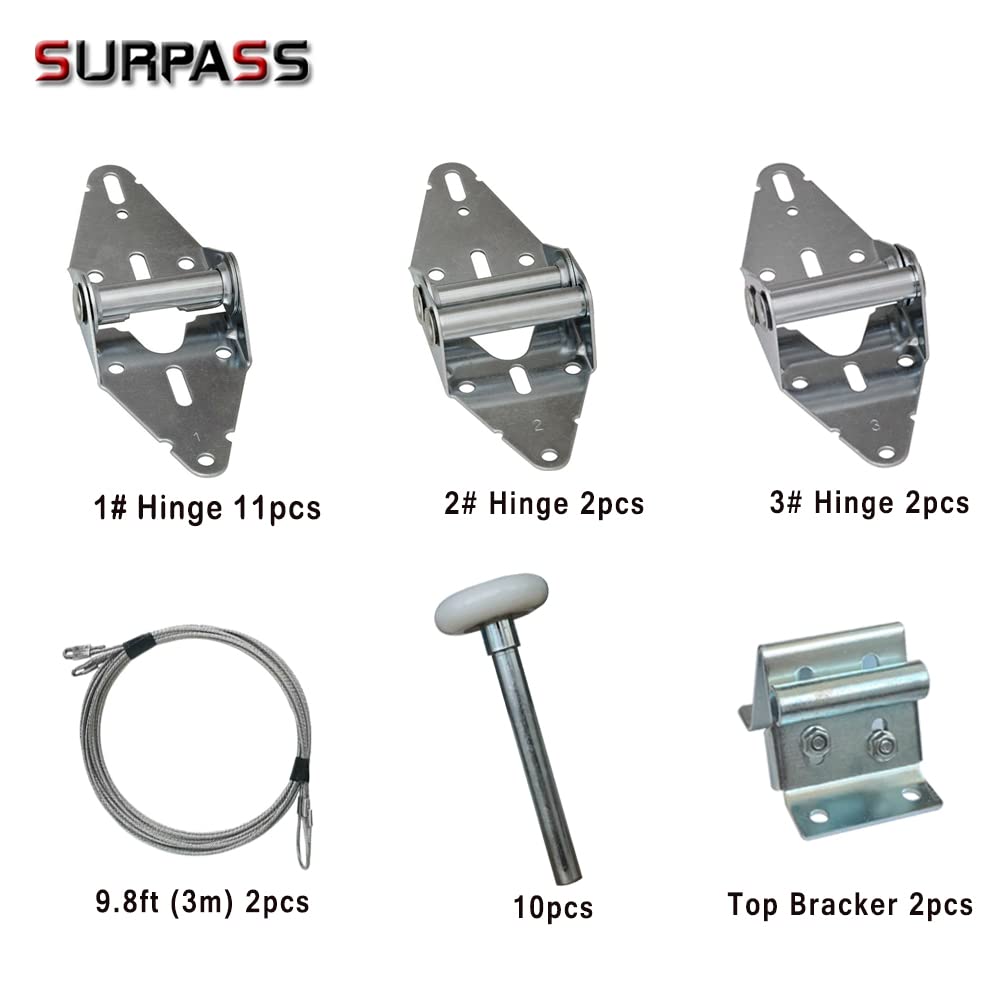 Surpass galvanized hinges, rust-resistant for long-lasting performance.