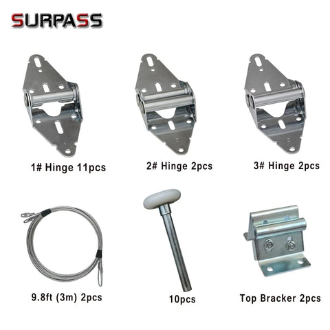 Surpass galvanized hinges, rust-resistant for long-lasting performance.