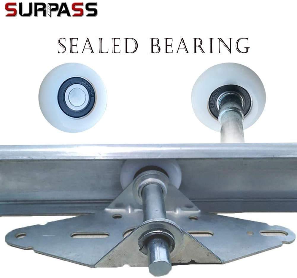 Surpass nylon roller provides durable operation and quiet cycling