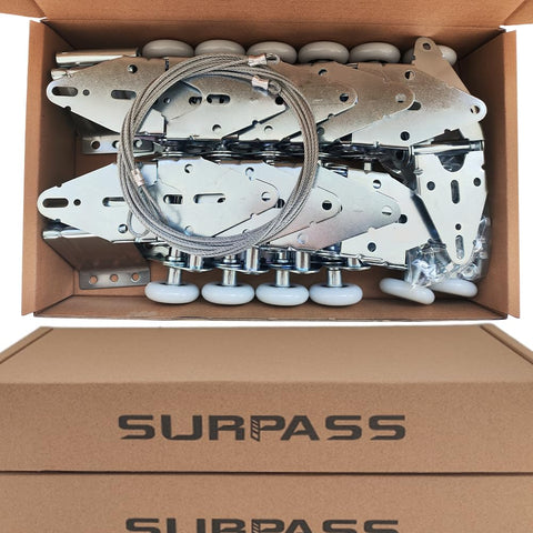 Surpass upgrade package supports quieter, smoother door movement.