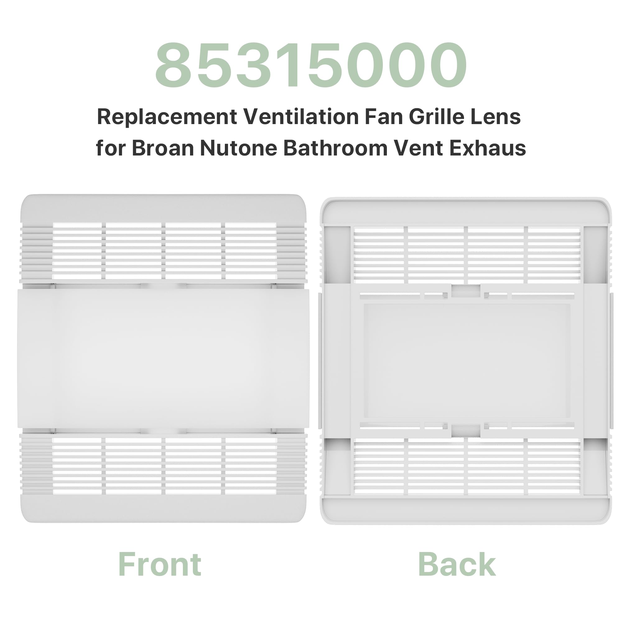 Sleek SurpLee vent cover replacement blends with bathroom decor.