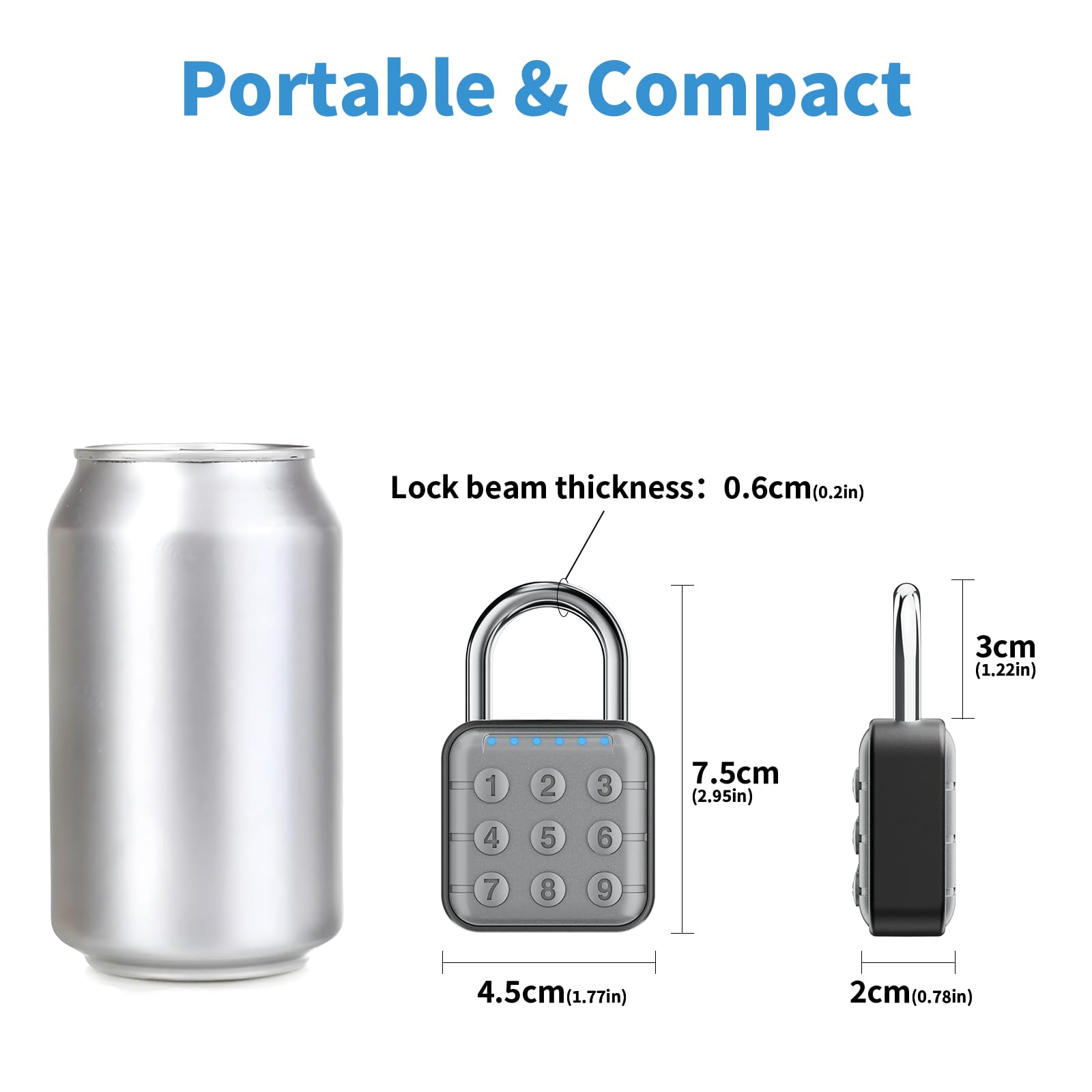 SURPN outdoor-ready padlock suited for outdoor storage needs.