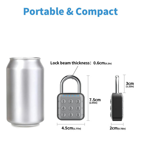 SURPN outdoor-ready padlock suited for outdoor storage needs.
