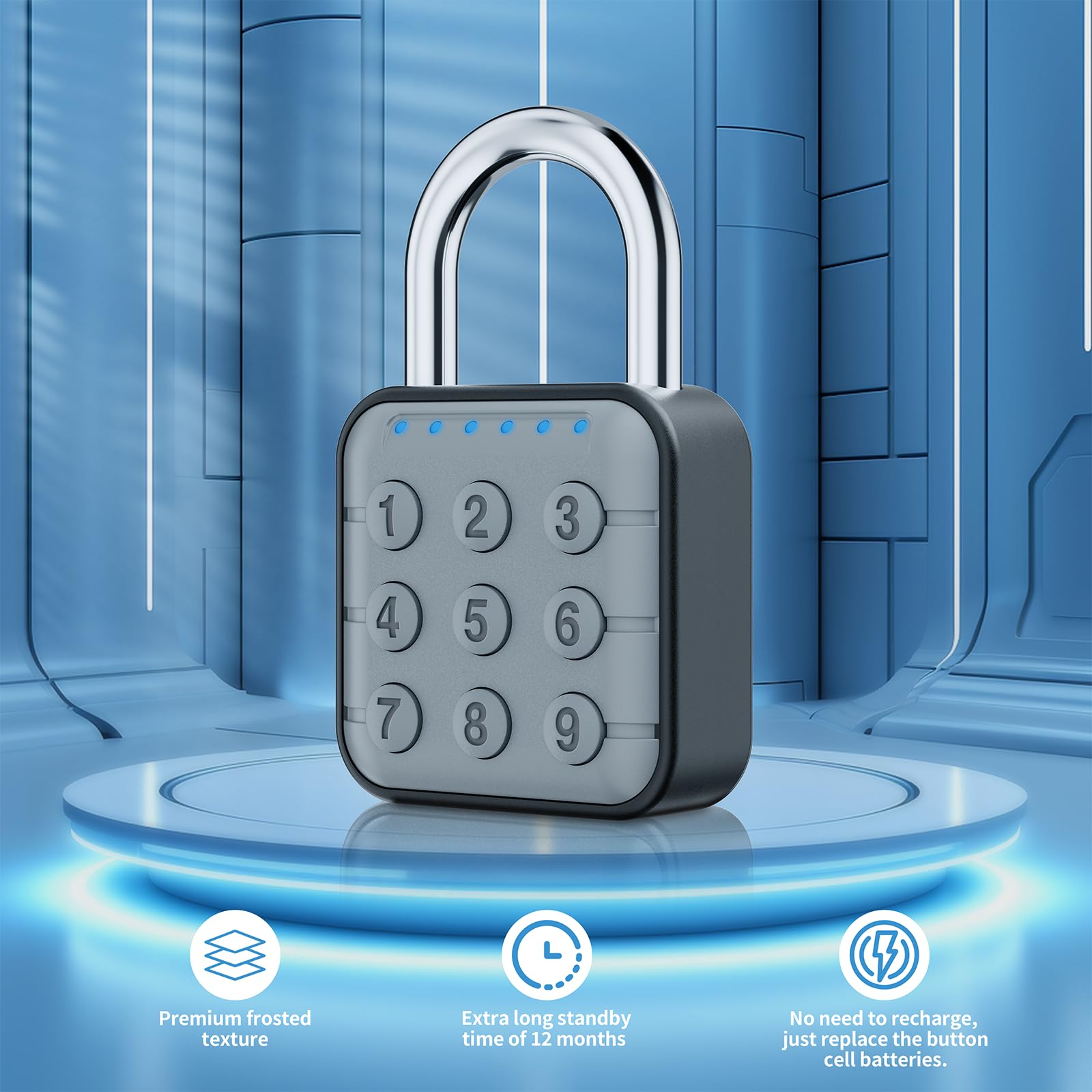 SURPN travel lock compact design for luggage and backpacks.