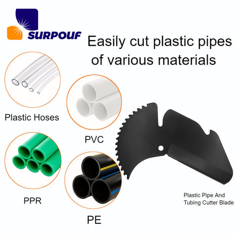 SURPOUF 30093 blade close-up highlights durable edge for tough plastics.