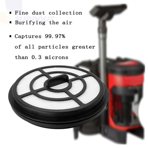 Compact SURPOUF filter measures 6.93 by 1.93 inches for tight spaces.