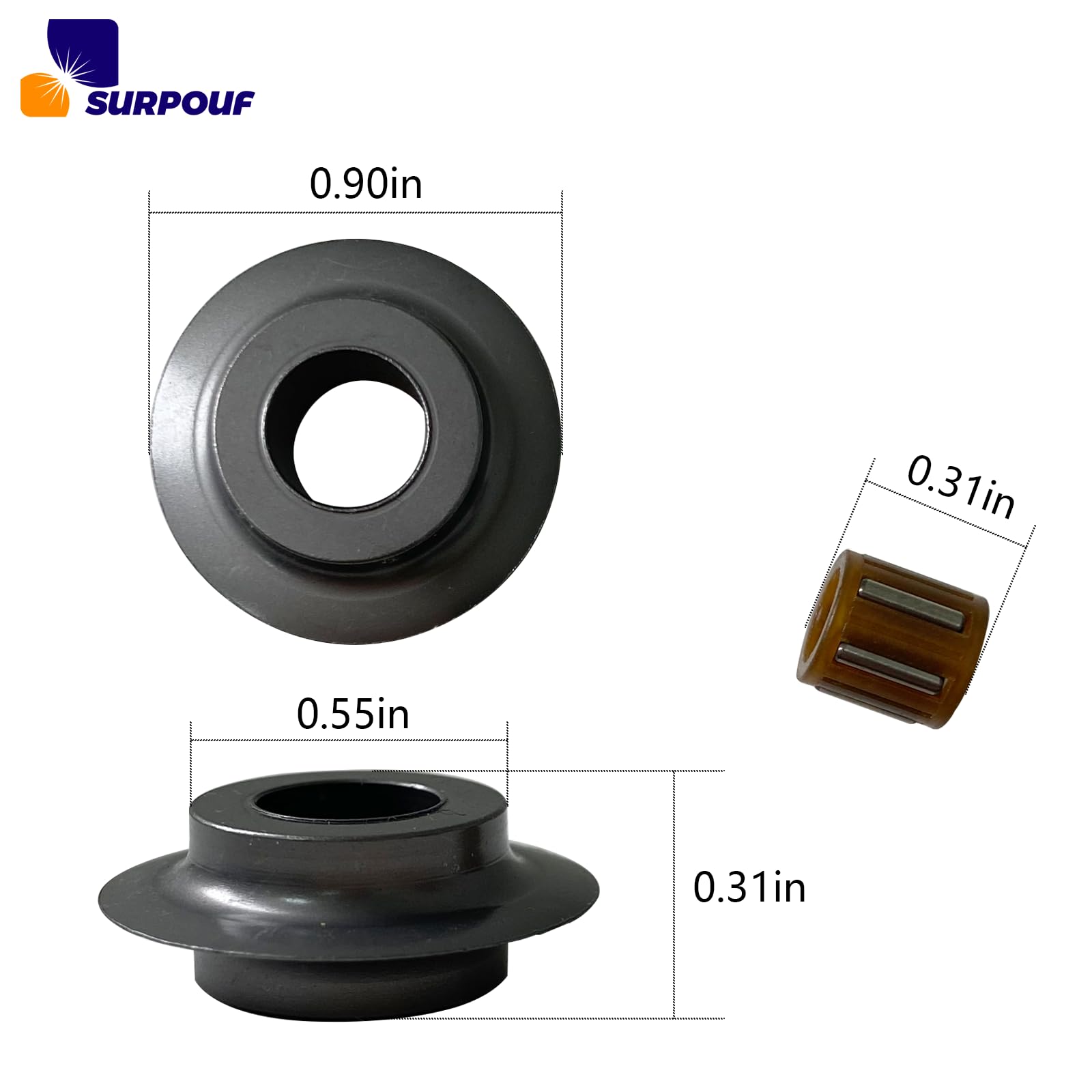 SURPOUF E635 wheel with polished edge enables smooth cutting surfaces.