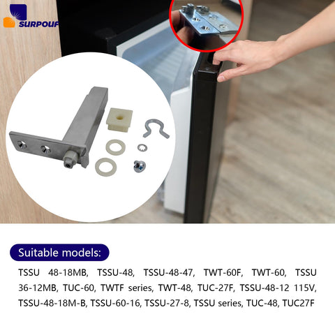SURPOUF hinge kit installation step1 facilitates quick replacement