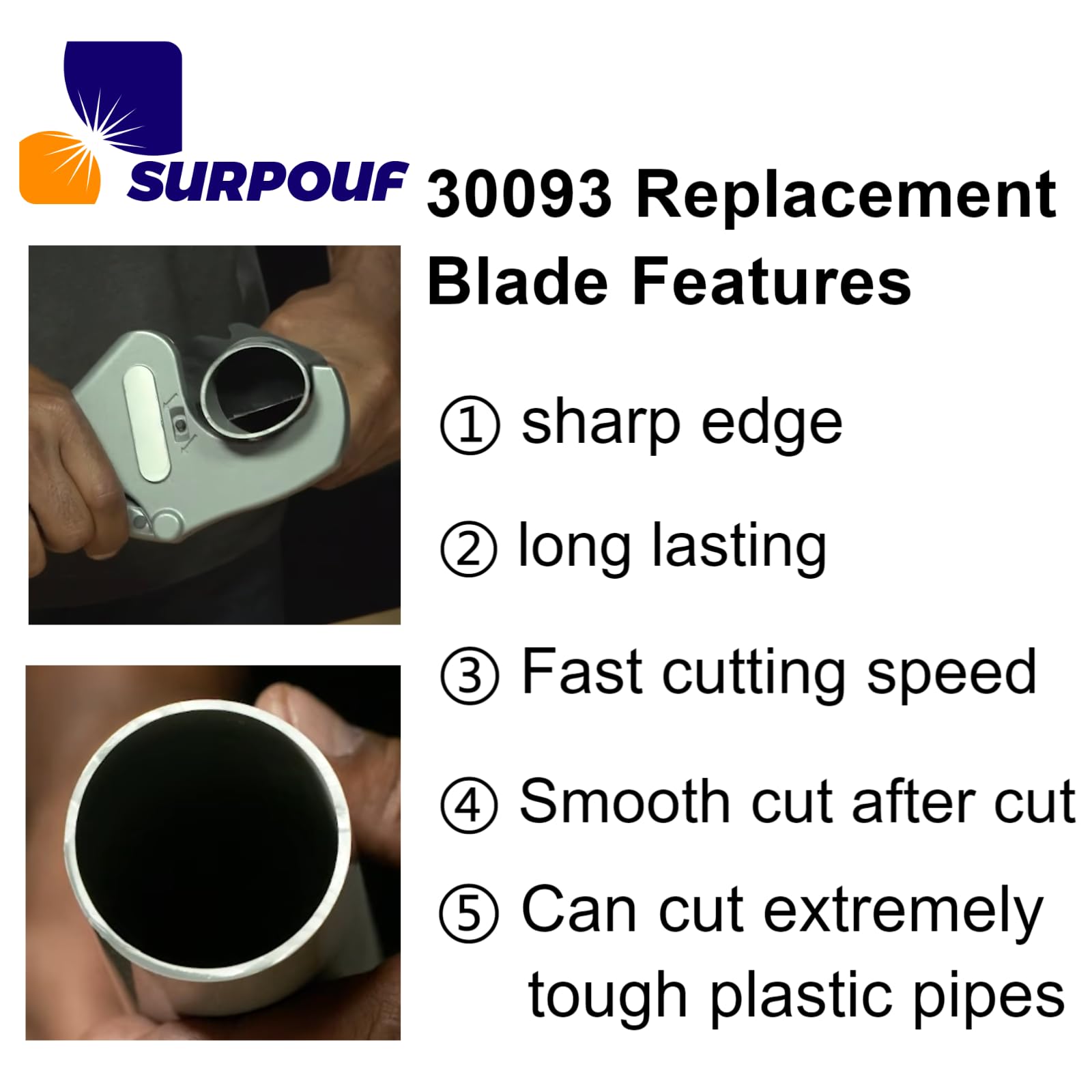 SURPOUF RC-2375 cutting-action demo showcases efficient multi-layer cutting.