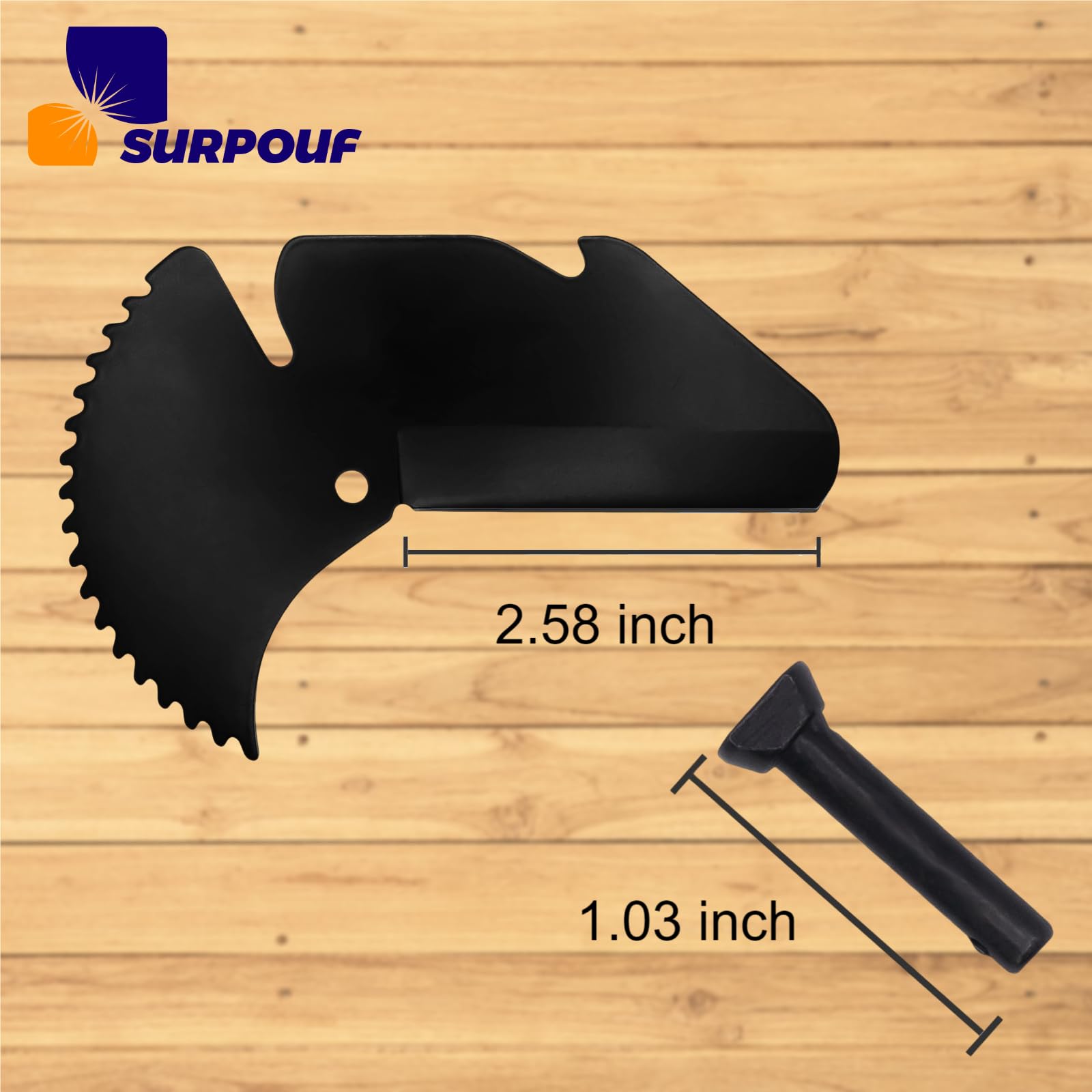 SURPOUF RC-2375 installation screw demonstrates quick setup.