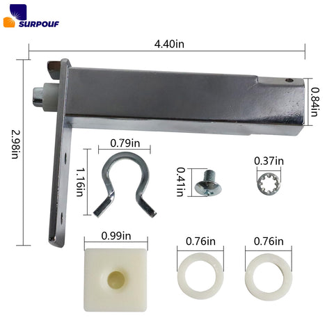 SURPOUF true refrigerator door hinge left for easy alignment
