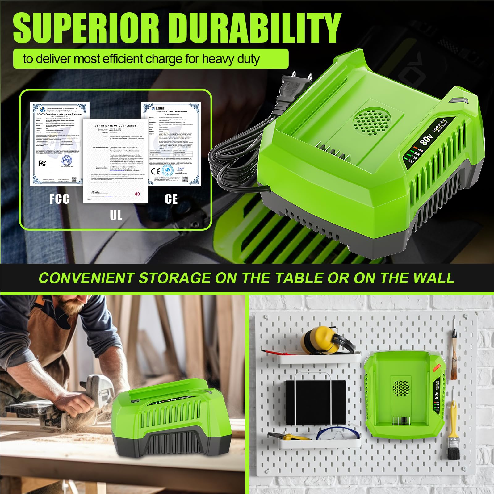 Surpowtec 4A Rapid Charger with 2-year warranty and support information.