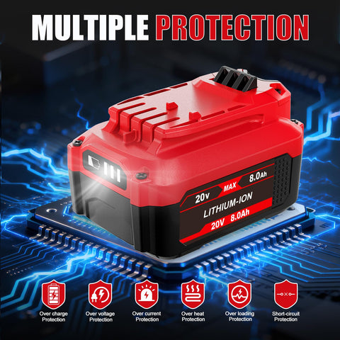 Surpowtec fast-charge with Craftsman charger reduces downtime between tasks.