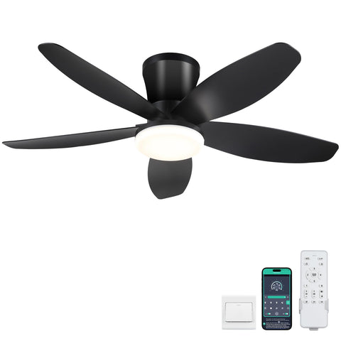 Surtime 36-inch ceiling fan with light and remote for versatile living space comfort